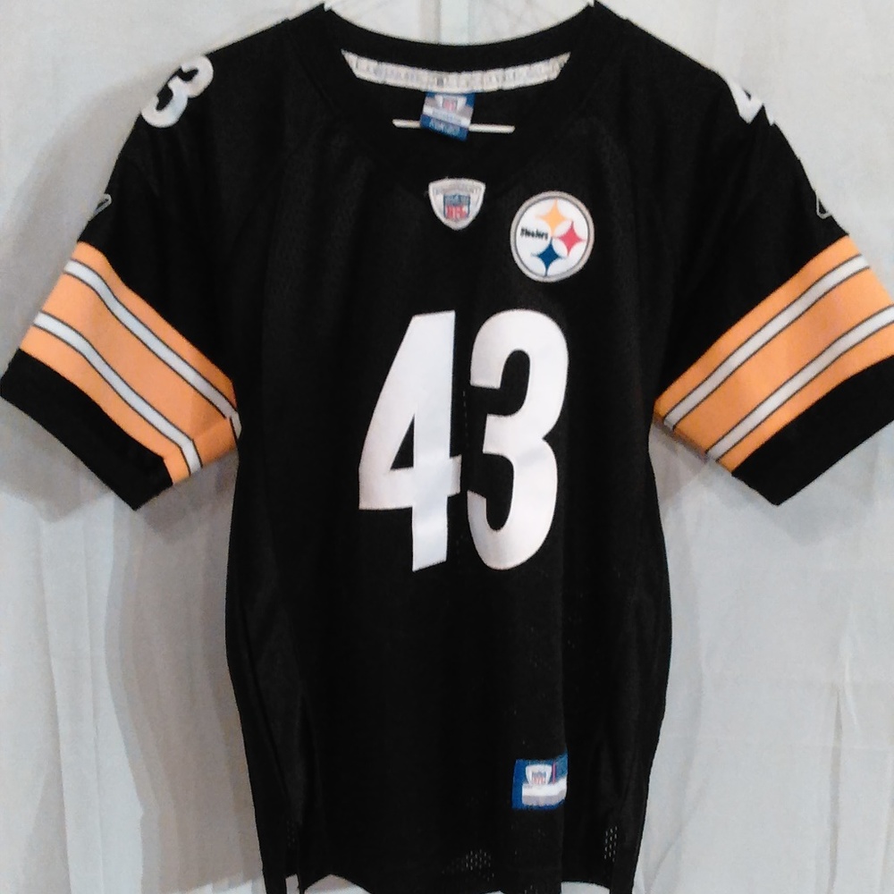 NFL Reebok Steelers Polamalu #43 Jersey (L) 14-16